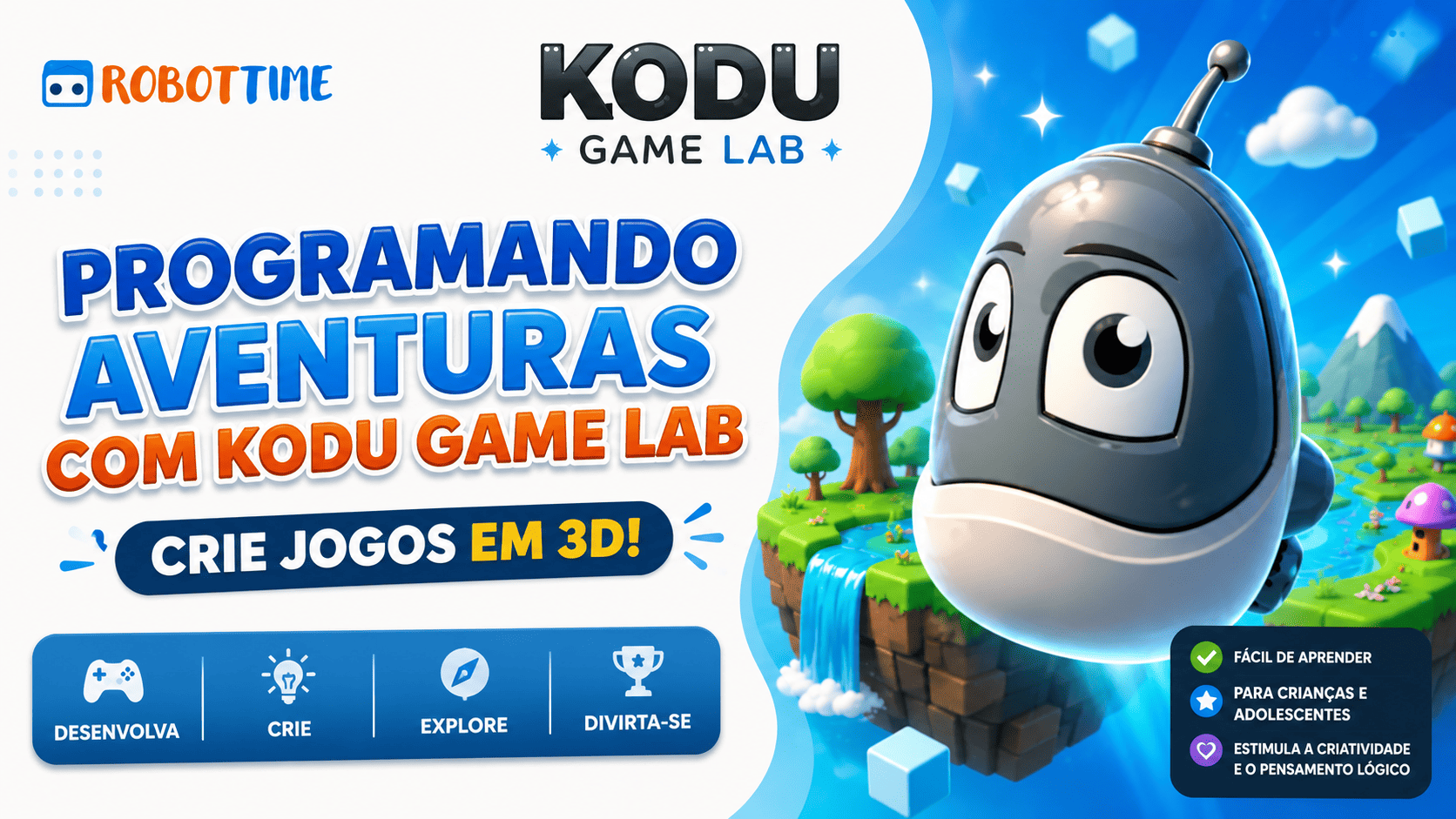 Crie seus próprios Jogos com o Kodu Game Lab